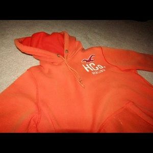 Orange Hollister hoodie